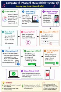 Computer to iPhone में Music Transfer कैसे करें in Hindi