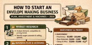 How to Start a Envelope Making Business Plan, Investment and Machines