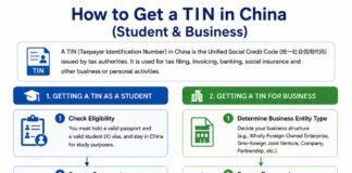 How to Get a TIN in China (Student & Business) How to Get a TIN in China (Student & Business)
