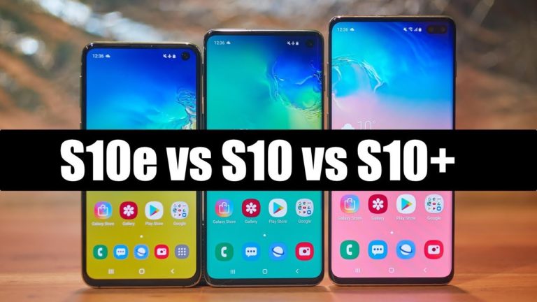 compare samsung s10 vs s10 plus vs s10e