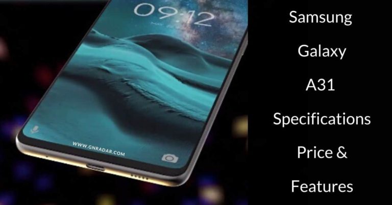 Samsung Galaxy A31 Full Specification