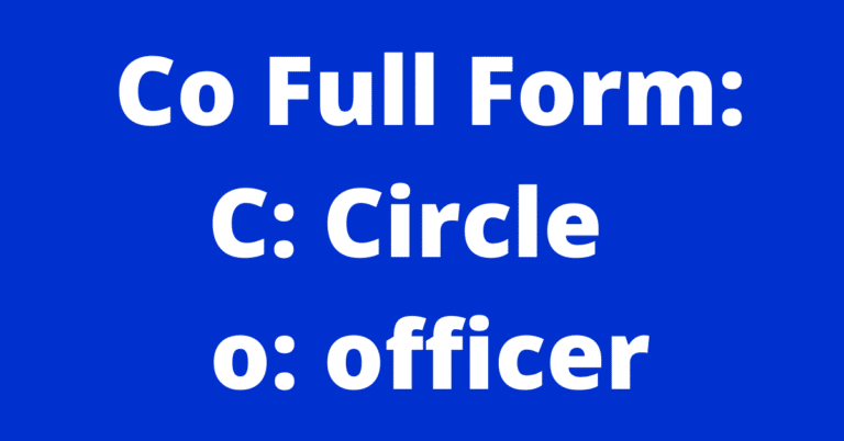 CO Full Form Kya Hai