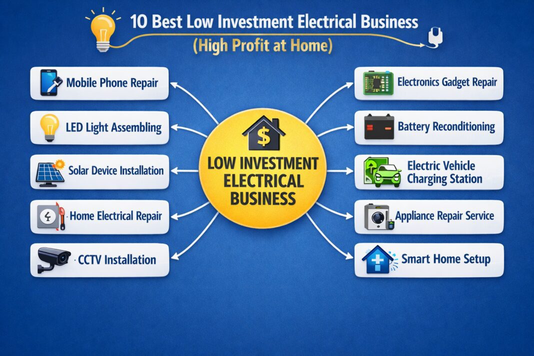 10 Best Low Investment Electrical Business (High Profit at Home)
