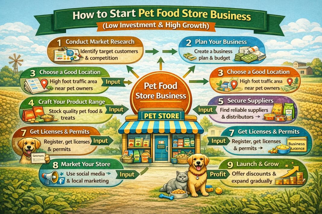 How to Start Pet Food Store Business (Low Investment & High Growth)