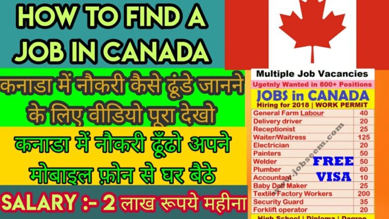 Canada Me Job apply kaise kare