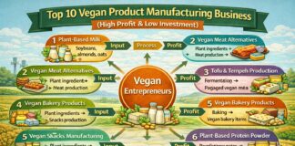 Top 10 Vegan Product Manufacturing Business (High Profit & Low Investment)