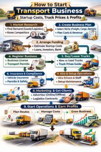 How to Start Transport Business Startup Costs, Truck Prices & Profits