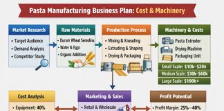 Pasta Manufacturing Business Plan, Cost and Machinery