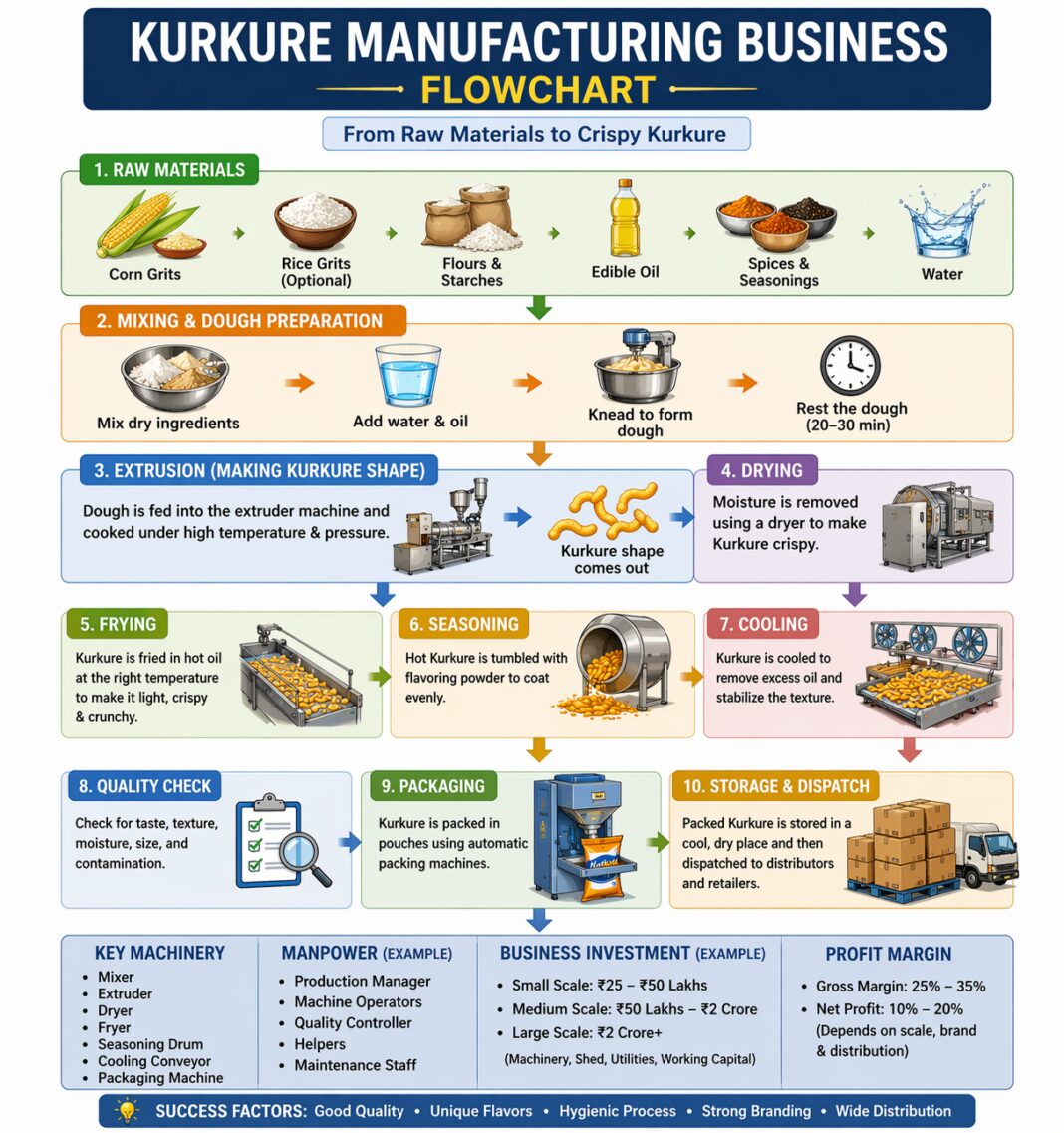 How to Start Kurkure Manufacturing Business (Investment & License)