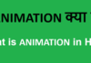 What is Animation in Hindi