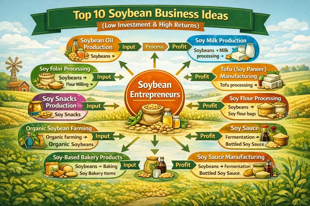 Top 10 Soybean Business Ideas (Low Investment & High Returns)