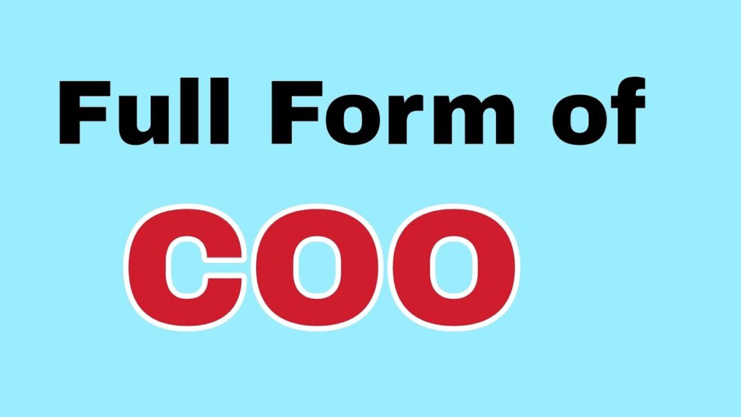 COO Full form