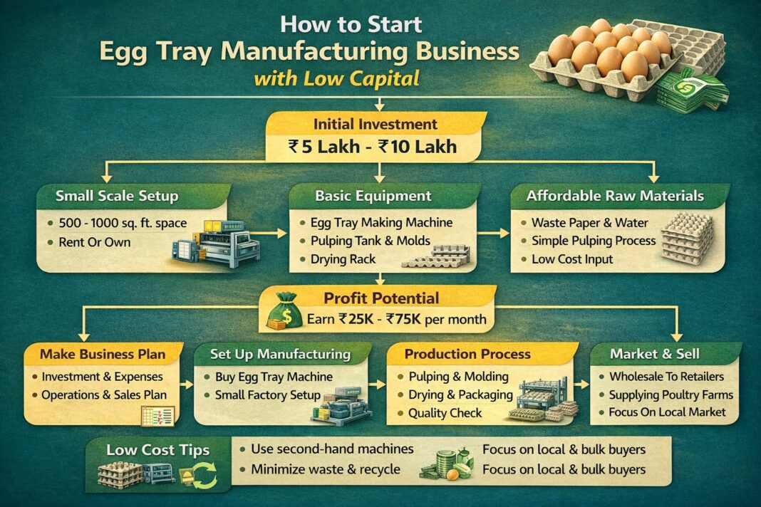 Egg Tray Manufacturing Business (Low Investment & Machine Cost)