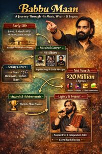 Babbu Maan Biography, A Journey Through His Music, Wealth, and Legacy