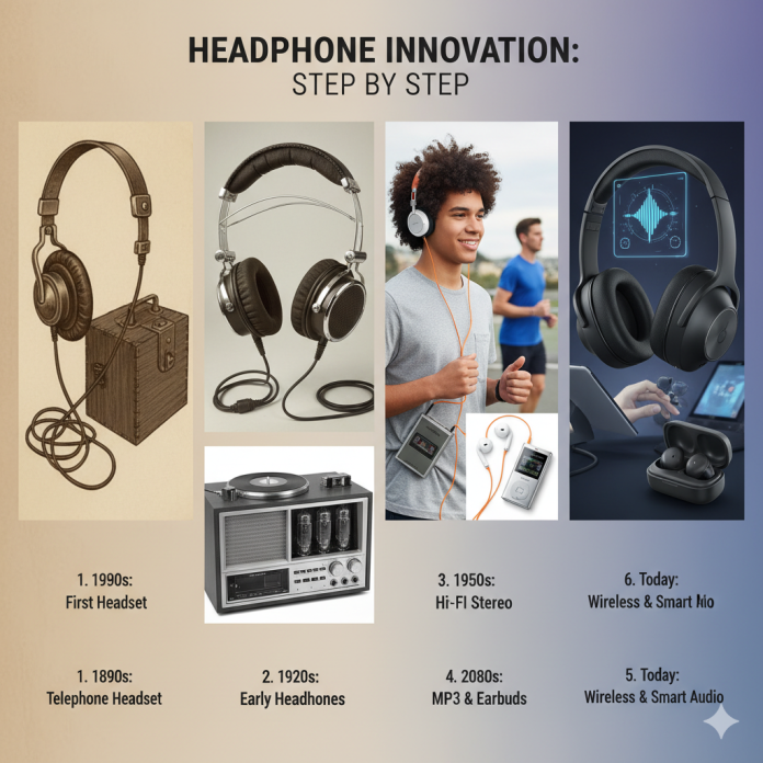 Headphone Innovation Step by Step 1st to Latest Headphone Innovation