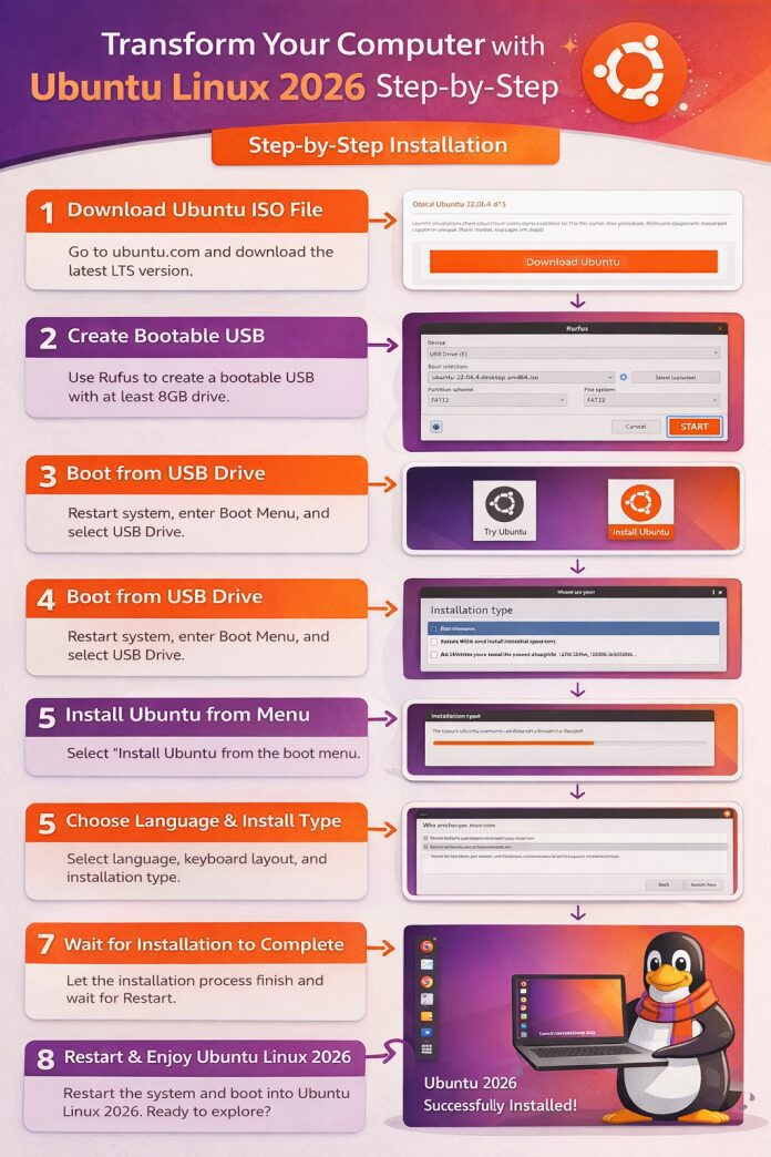 Transform Your Computer with Ubuntu Linux 2026 Step-by-Step Installation