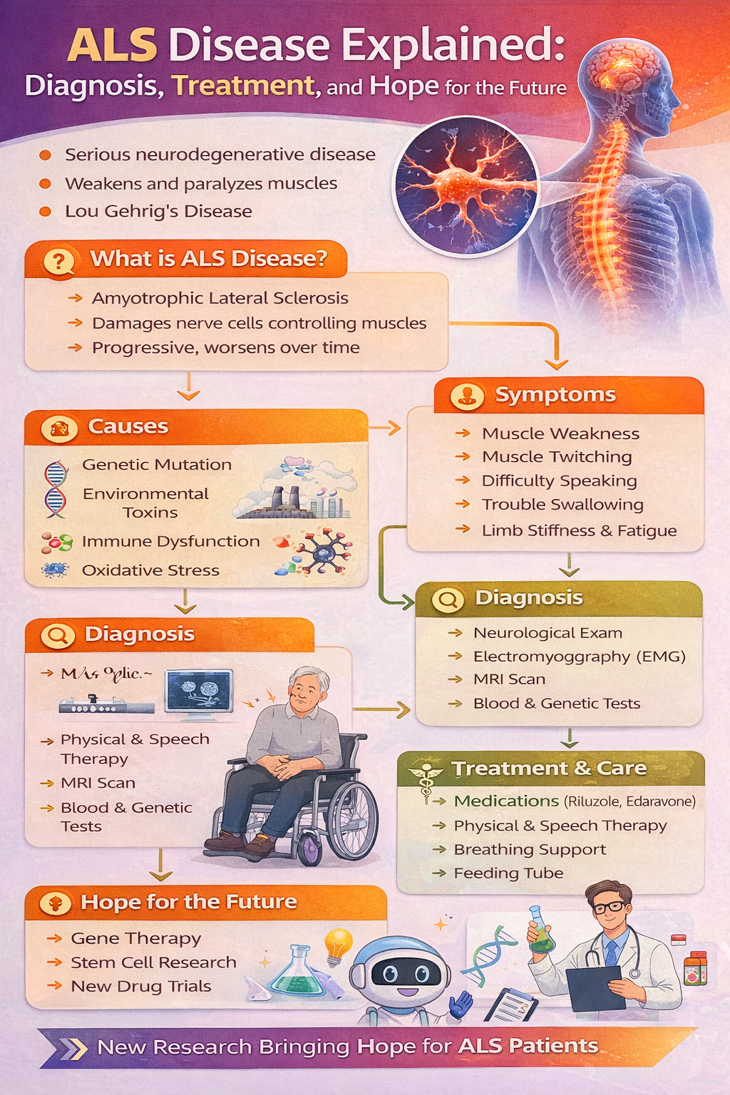 ALS Disease Explained Diagnosis, Treatment, and Hope for the Future ALS Disease Explained Diagnosis, Treatment, and Hope for the Future