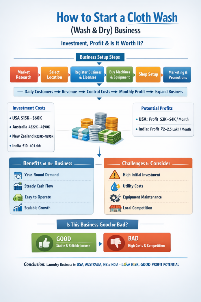How to Start a laundromat (Wash & Dry) Business How to Start a laundromat