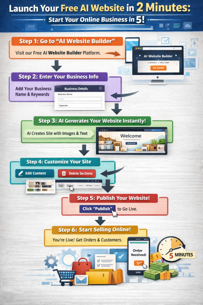 Start Your Online Business Quickly: Build a Website in 2 Minutes Build a Website in 2 Minutes