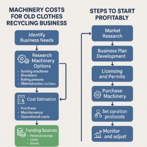 Old Clothes Recycling Business Machinery Costs, How to Start Profitably