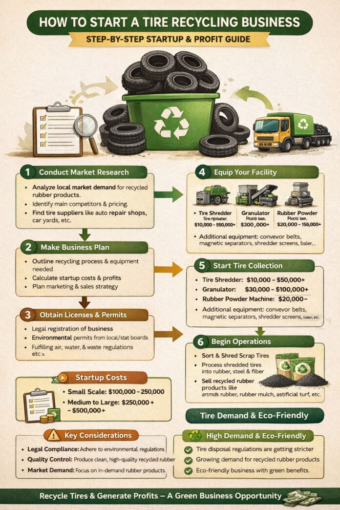 How to Start a Tire Recycling Business