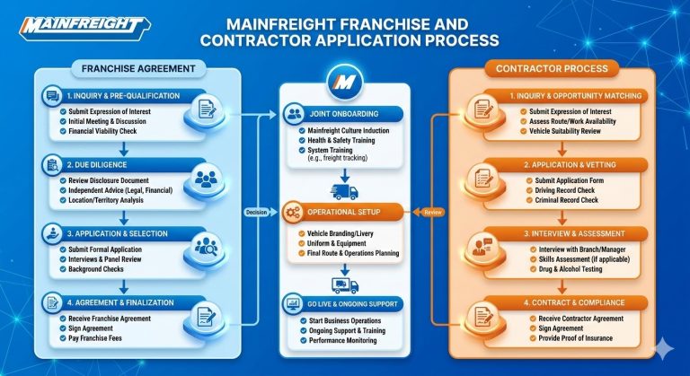 How to Apply Mainfreight Franchise Agreement and Contractor Process