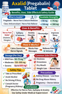 Axalid (Pregabalin) Tablet Benefits,Side Effects & Safety Guide