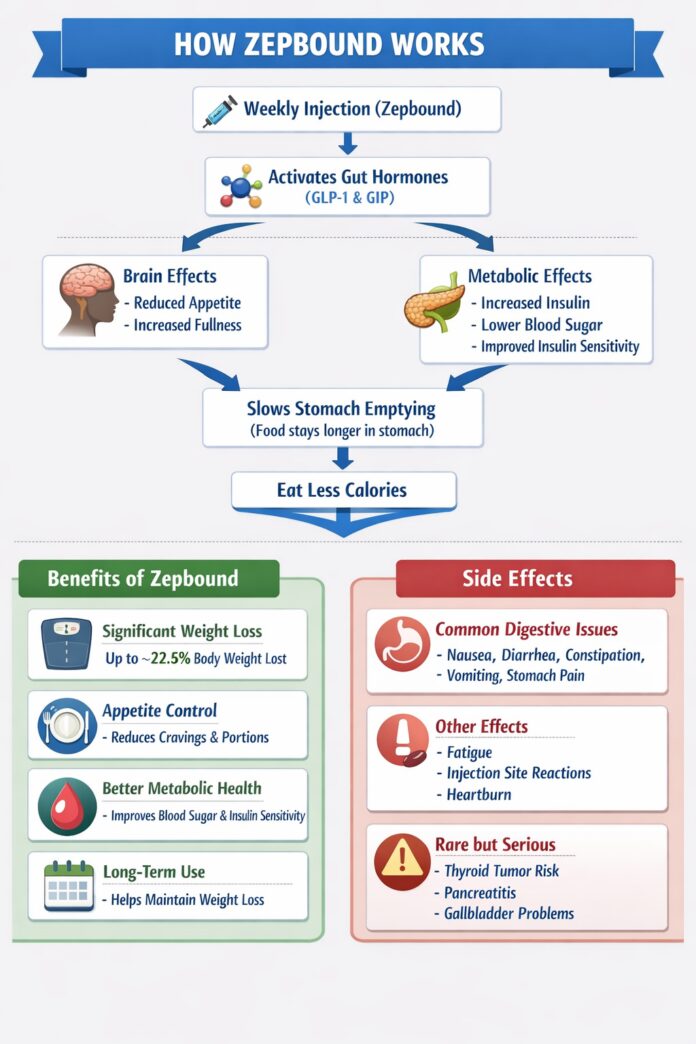 How Zepbound Works for Weight Loss, Benefits & Side Effects