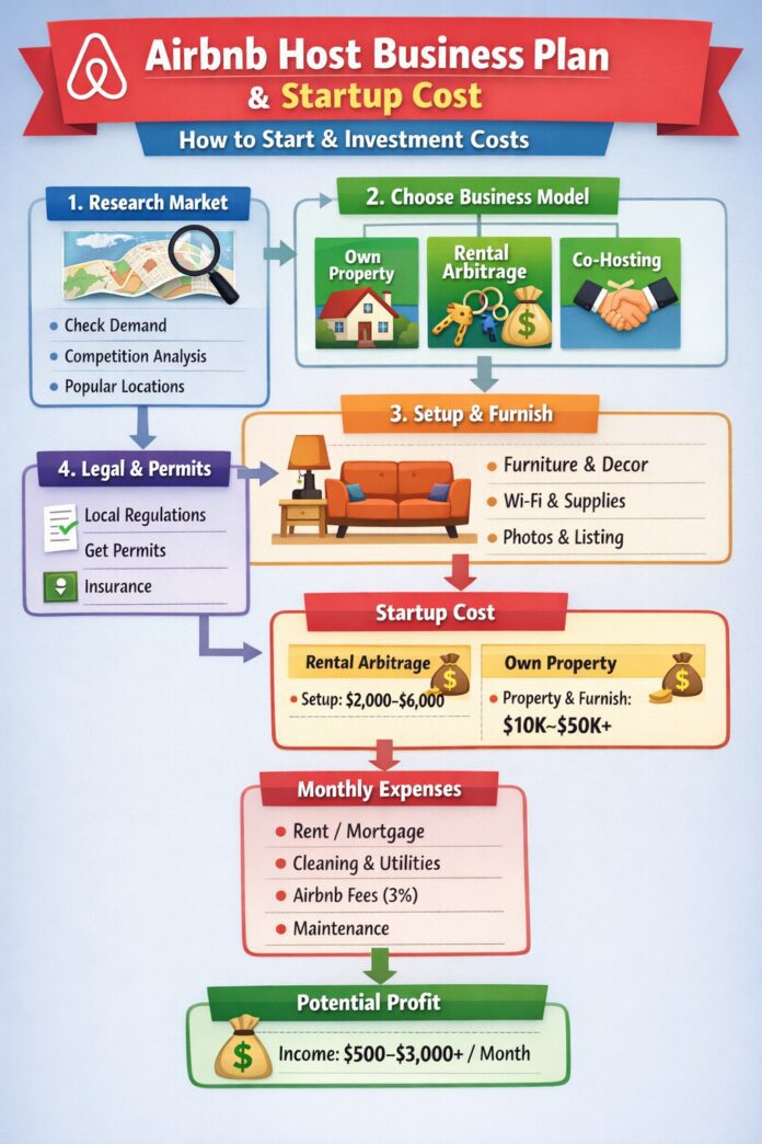 Airbnb Host Business Plan Startup Cost