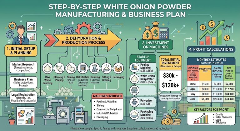 How to Capitalize on the Growing Demand for White Onion Powder Manufacturing business