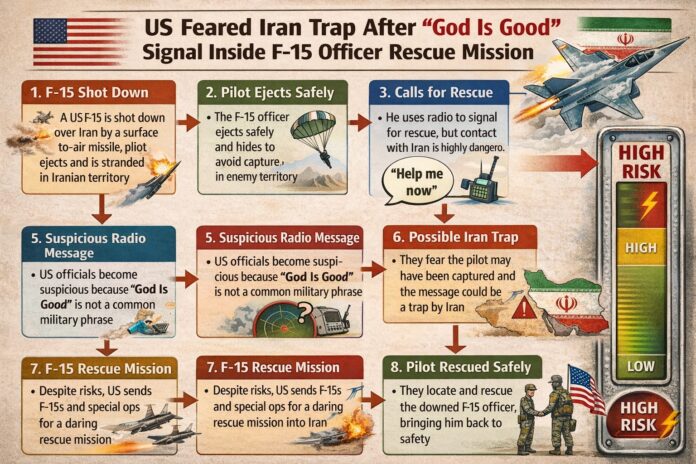 US Feared Iran Trap After “God Is Good” Signal Inside F-15 Officer Rescue Mission