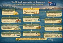 Top 10 Small Manufacturing Businesses in Australia (Low Investment & High Profit)