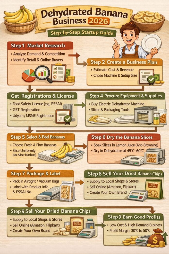 Dehydrated Banana Business Step by Step Startup Guide