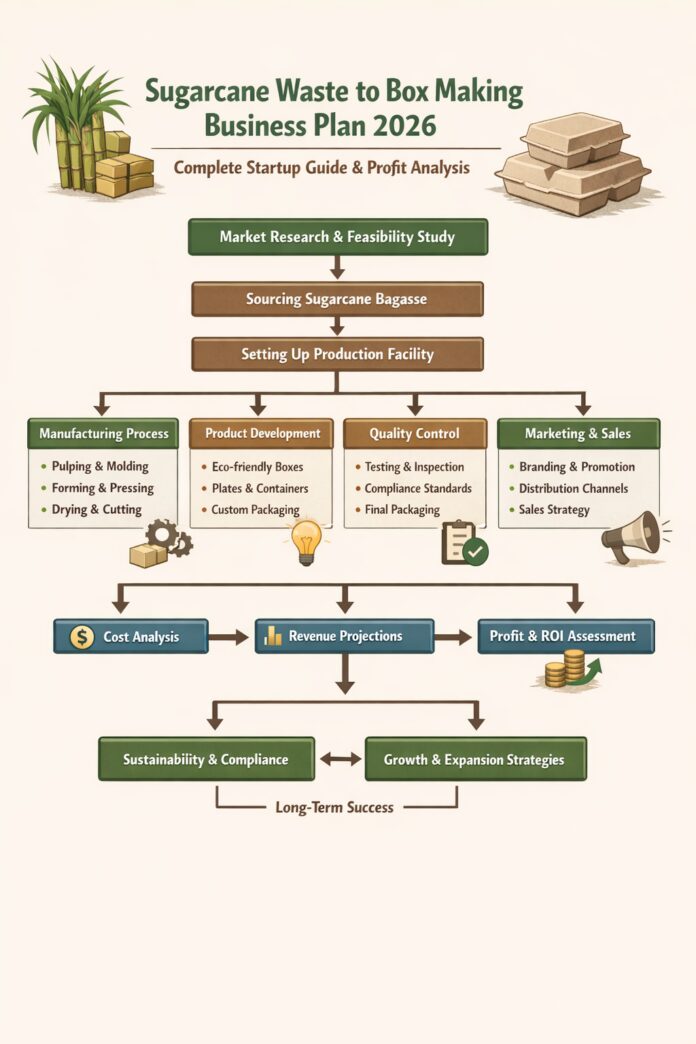 How to Start Sugarcane Waste Box Manufacturing Business